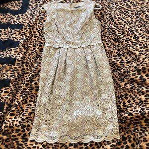 Formal Lace/ Sequin Sheath Fitted Dress